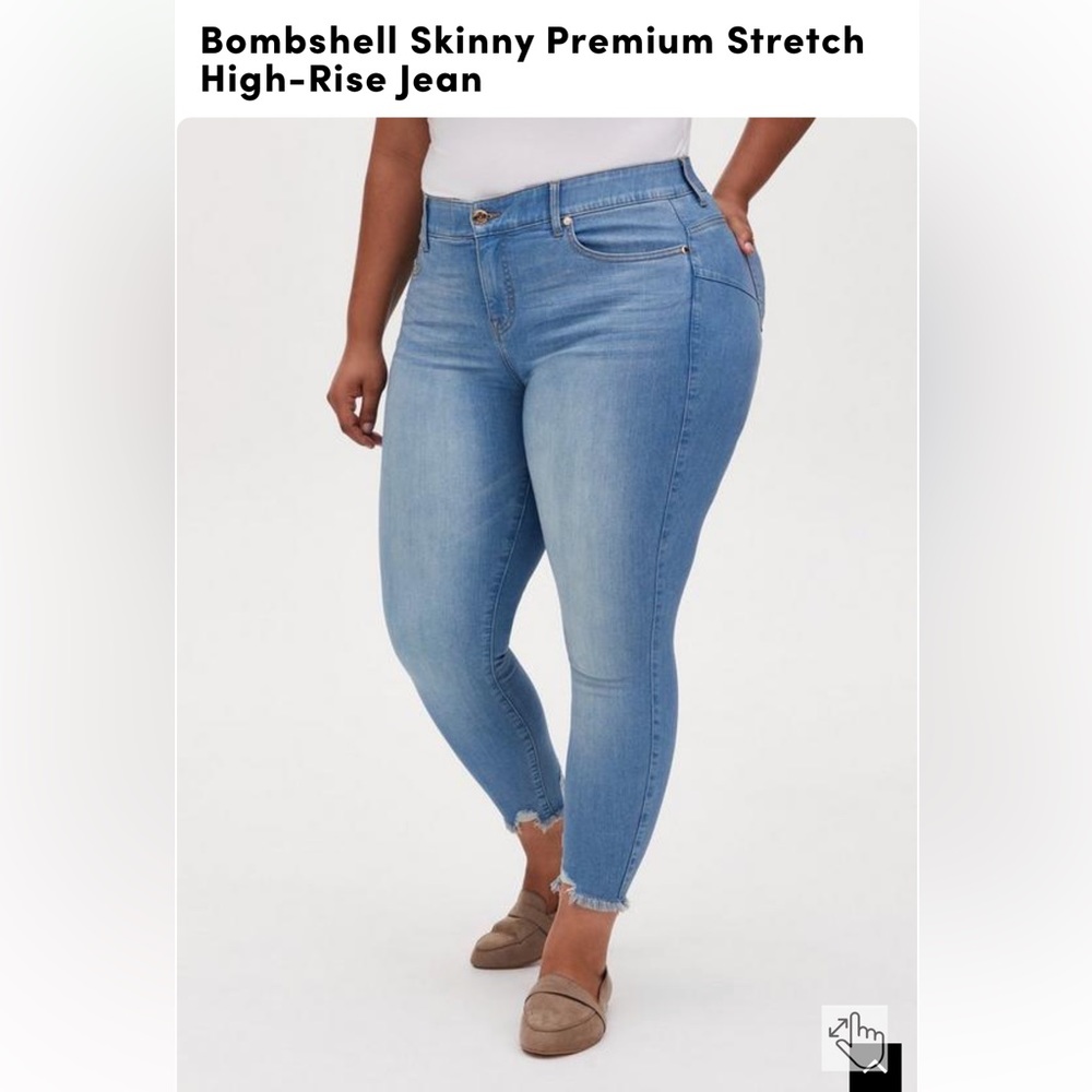 Torrid Bombshell Skinny High Rise Jeans - size 20 regular